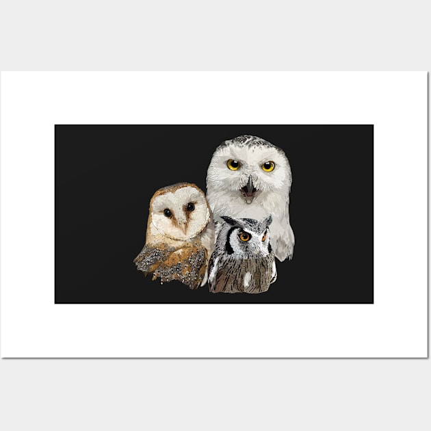 Owls Wall Art by obscurite